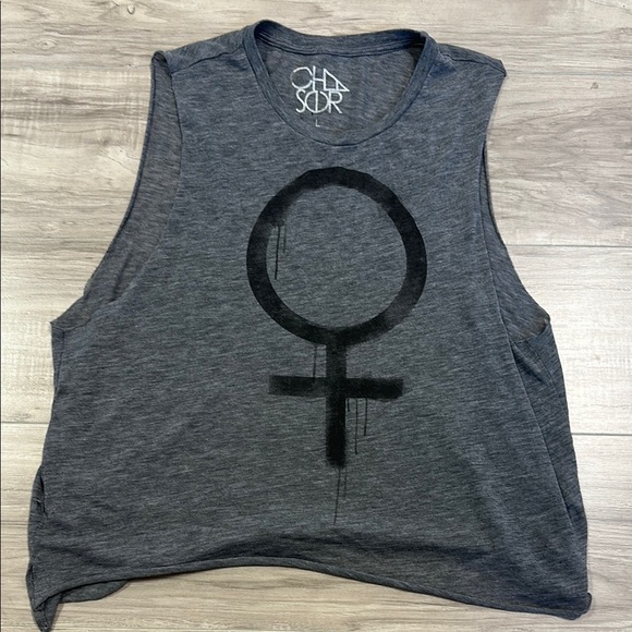Chaser Tops - Chaser Women's Gray Sleeveless Top